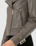 Anna Biker Leather Jacket - image 5 of 6 in carousel